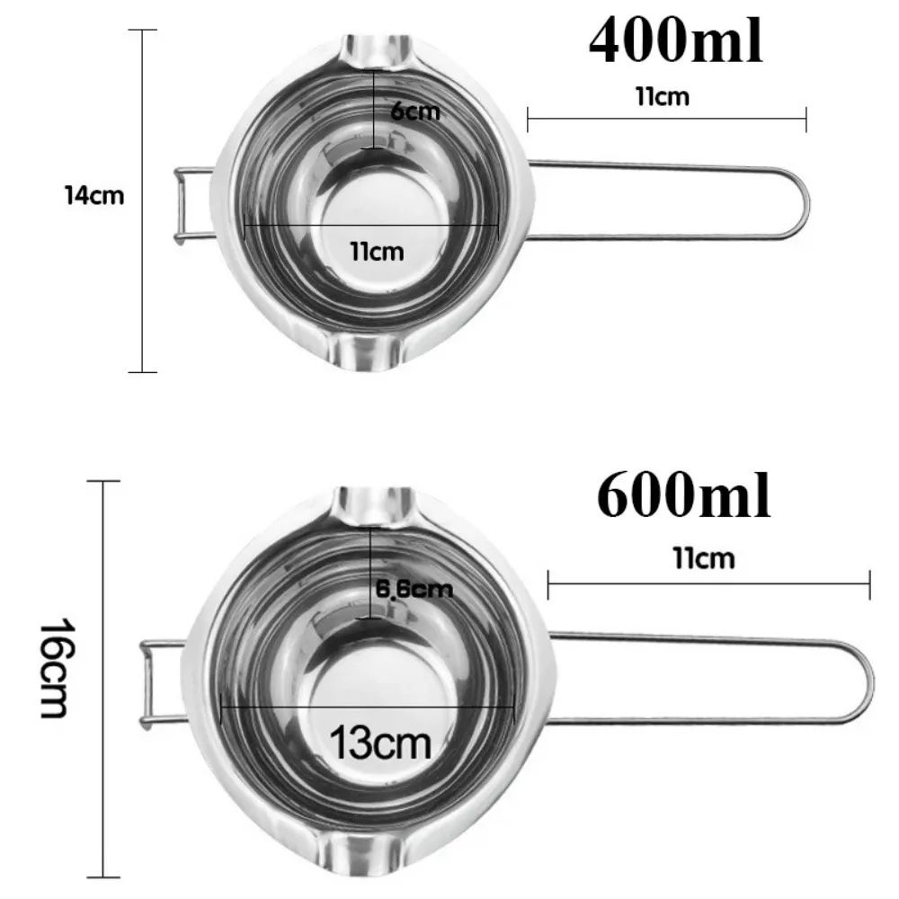 Stainless Steel Wax Melting Pot With Long Handle For Candle Soap Chocolate Making 3