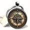 Vintage Compass Keychain Bag Charm Car Pendant Nautical Gift For Men 5