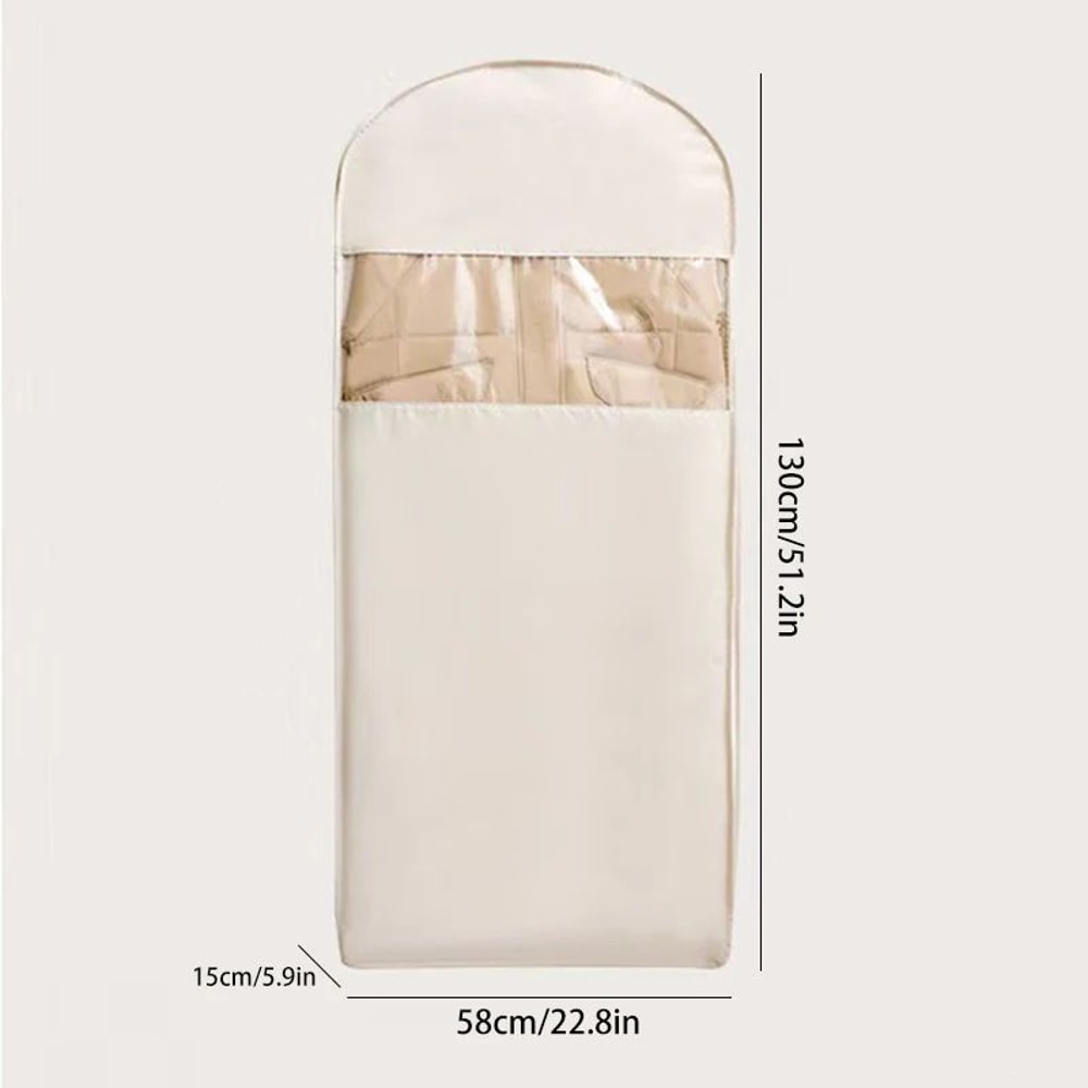 Hanging Compression Storage Bag For Winter Coats Visible Dustproof Garment Cover SpaceSaving Wardr 8