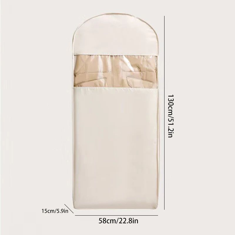 Hanging Compression Storage Bag For Winter Coats Visible Dustproof Garment Cover SpaceSaving Wardr 8