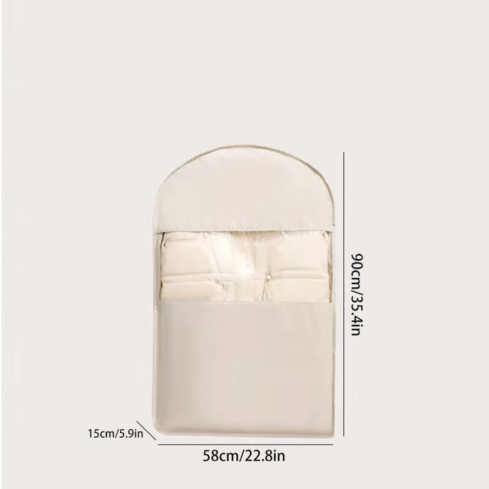 Hanging Compression Storage Bag For Winter Coats Visible Dustproof Garment Cover SpaceSaving Wardr 6