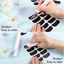 waterproof eye black stickers for game day self-adhesive sports face strips (erasable)