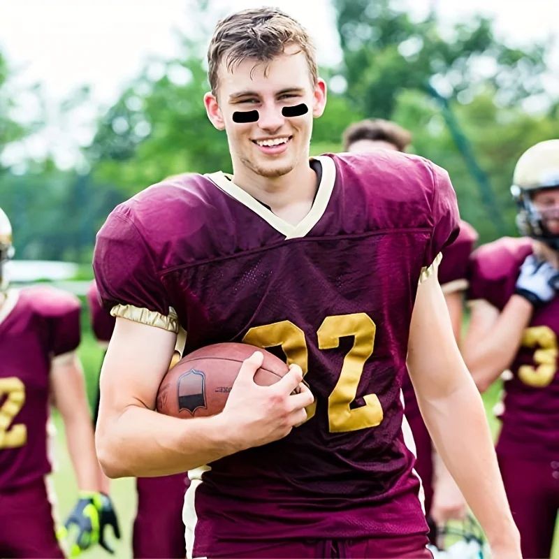 Waterproof Eye Black Stickers For Game Day SelfAdhesive Sports Face Strips Erasable 3