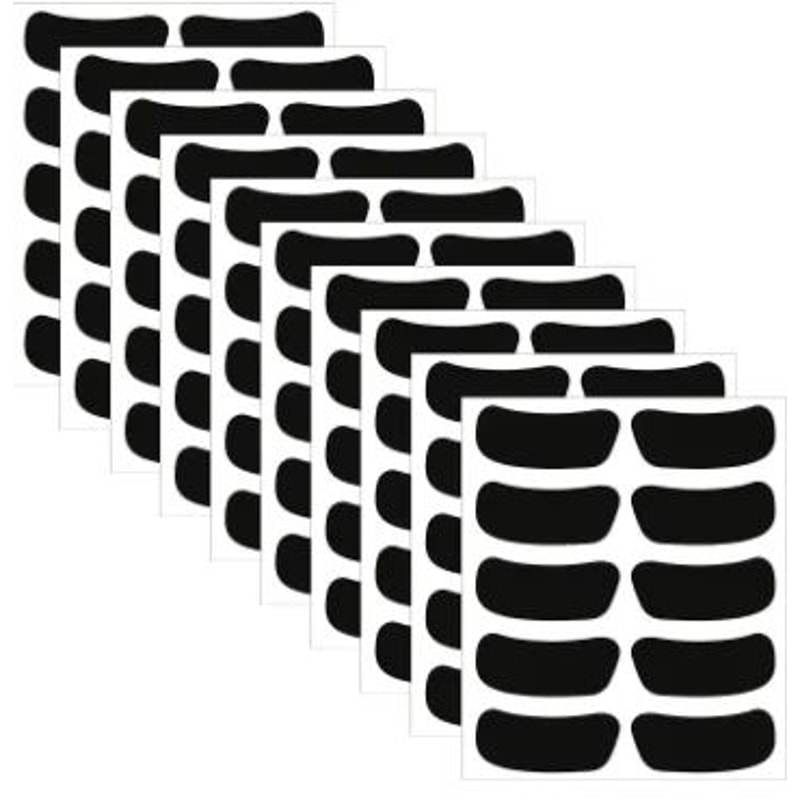 Waterproof Eye Black Stickers For Game Day SelfAdhesive Sports Face Strips Erasable 6
