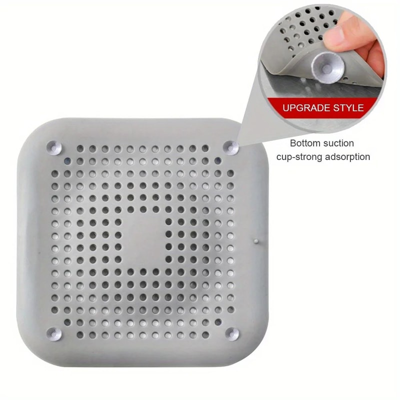 AntiClog Silicone Drain Strainer Hair Catcher Shower Sink Bathtub Deodorizing Stopper 9