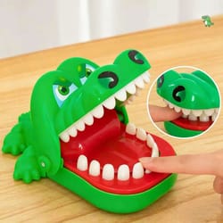 snap-smile crocodile dentist game for kids reaction fun