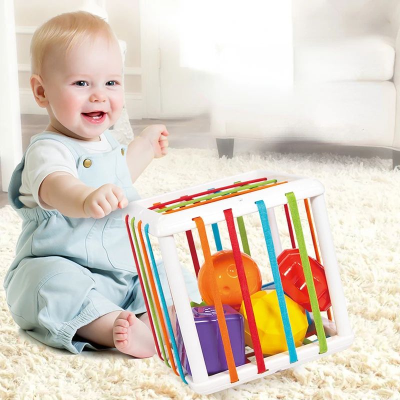 Montessori Rainbow Sensory Grasping Toy For Babies 012 Months Early Learning Rattle 2