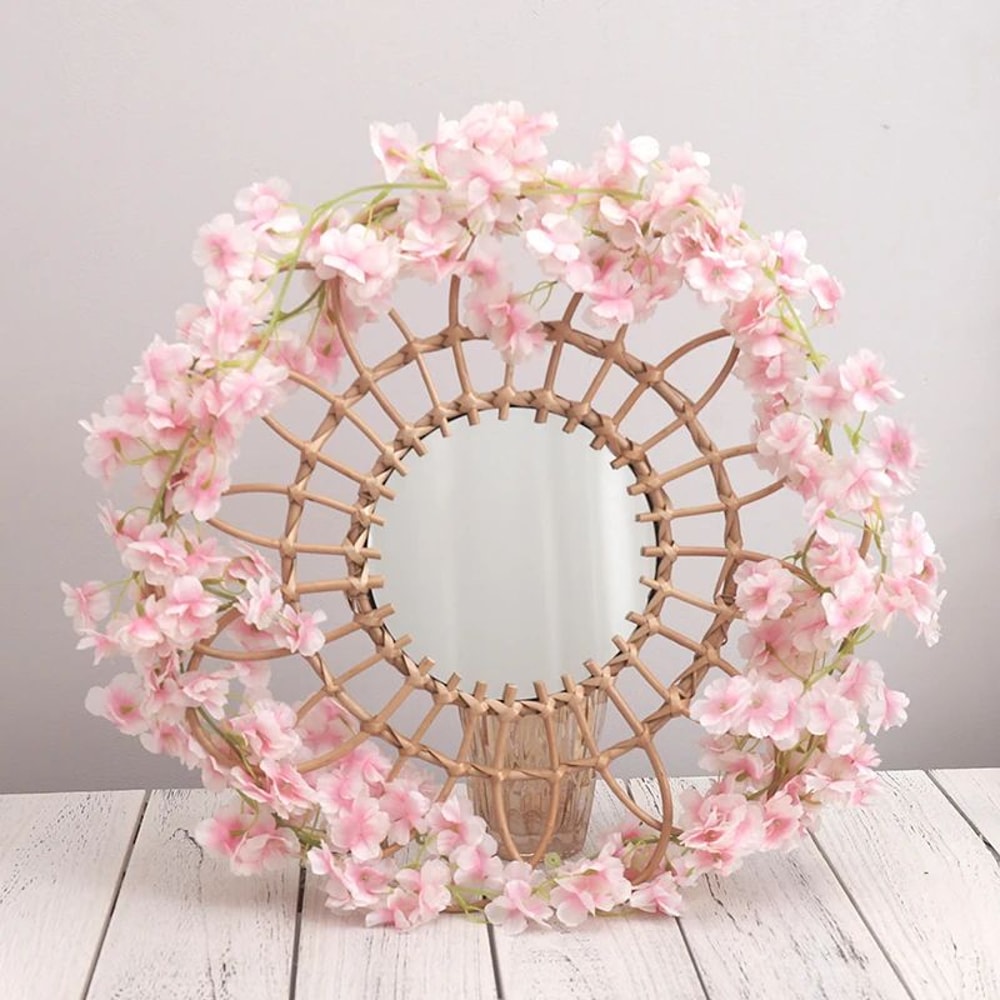 708 Sakura Vine Artificial Cherry Blossom Garland For Wedding Arch Spring Home Decor 3