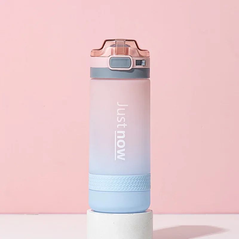 600ml Water Bottle Portable Sports Shaker Bottle Cute Plastic Drink Bottle For Kids And Teens 6