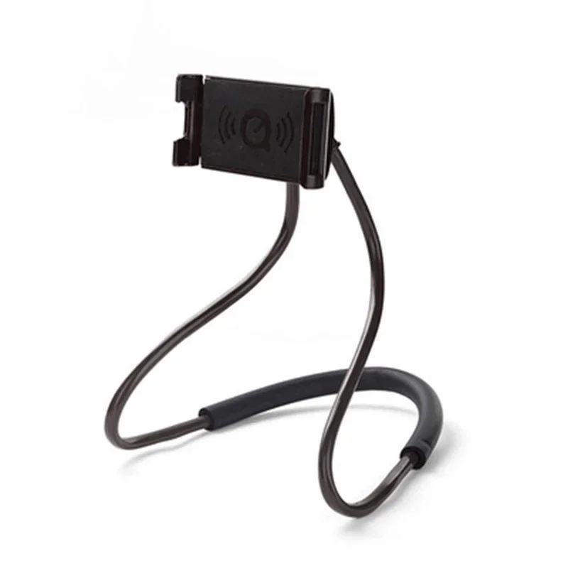 Adjustable Neck Phone Holder With 360 Rotation Extendable HandsFree Stand For Calls Streaming Self 7