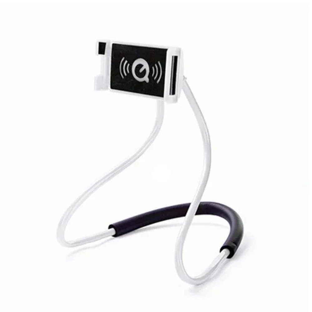 Adjustable Neck Phone Holder With 360 Rotation Extendable HandsFree Stand For Calls Streaming Self 9