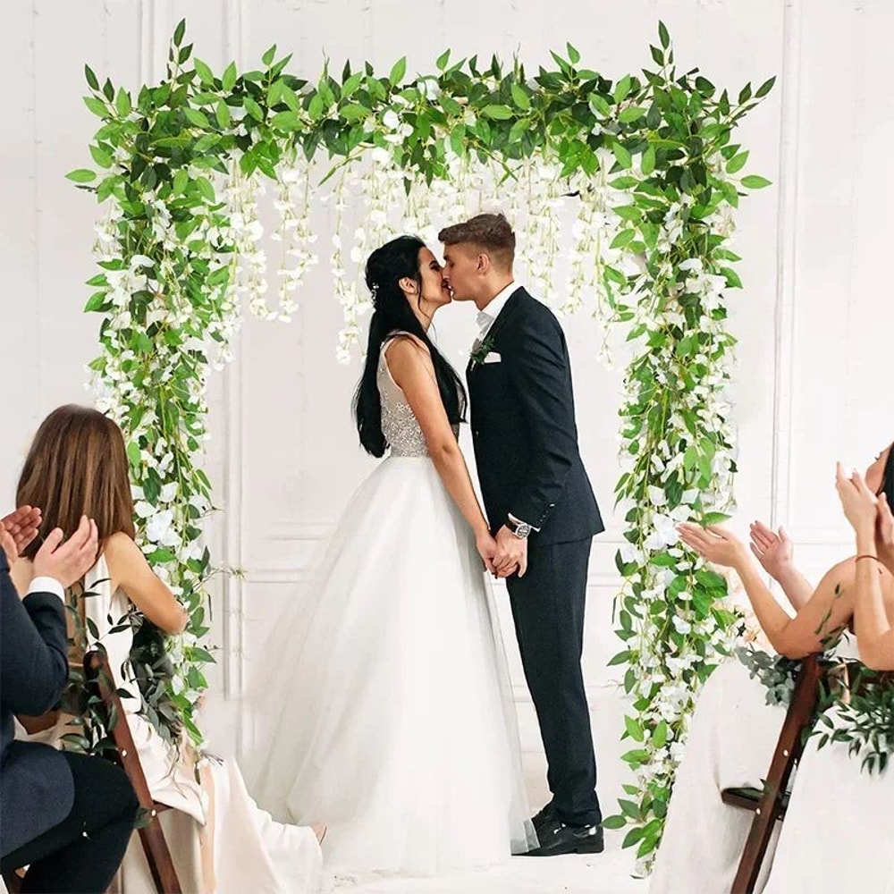 708Inch Artificial Wisteria Garland Vine For Wedding Arches Gardens And Hanging Decor 1