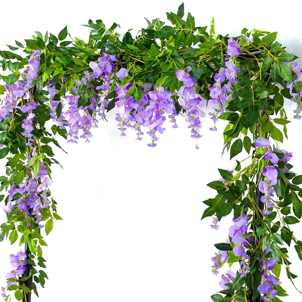 708Inch Artificial Wisteria Garland Vine For Wedding Arches Gardens And Hanging Decor 2
