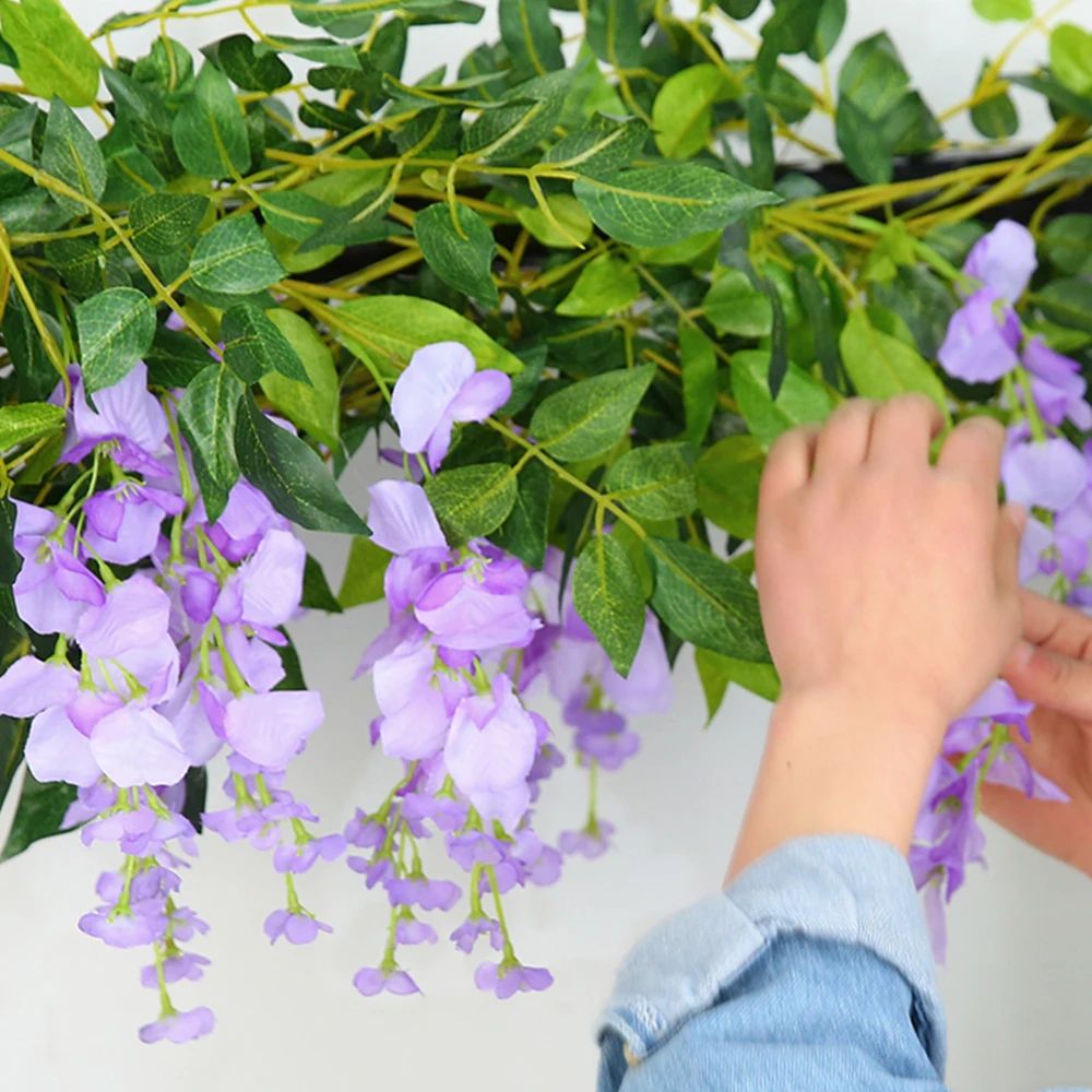 708Inch Artificial Wisteria Garland Vine For Wedding Arches Gardens And Hanging Decor 3