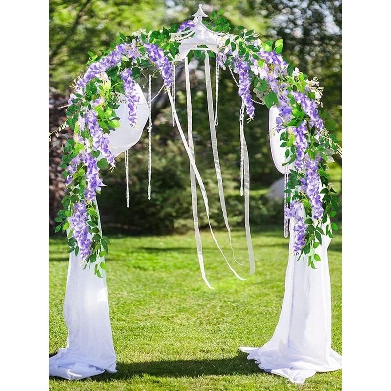 708Inch Artificial Wisteria Garland Vine For Wedding Arches Gardens And Hanging Decor 5