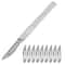 Carbon Steel Scalpel Blade Set With Handl Precision Craft Knife For PCB And Screen Repair 0