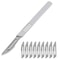 Carbon Steel Scalpel Blade Set With Handl Precision Craft Knife For PCB And Screen Repair 0