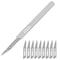 Carbon Steel Scalpel Blade Set With Handl Precision Craft Knife For PCB And Screen Repair 1