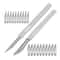 Carbon Steel Scalpel Blade Set With Handl Precision Craft Knife For PCB And Screen Repair 5