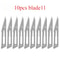 Carbon Steel Scalpel Blade Set With Handl Precision Craft Knife For PCB And Screen Repair 8