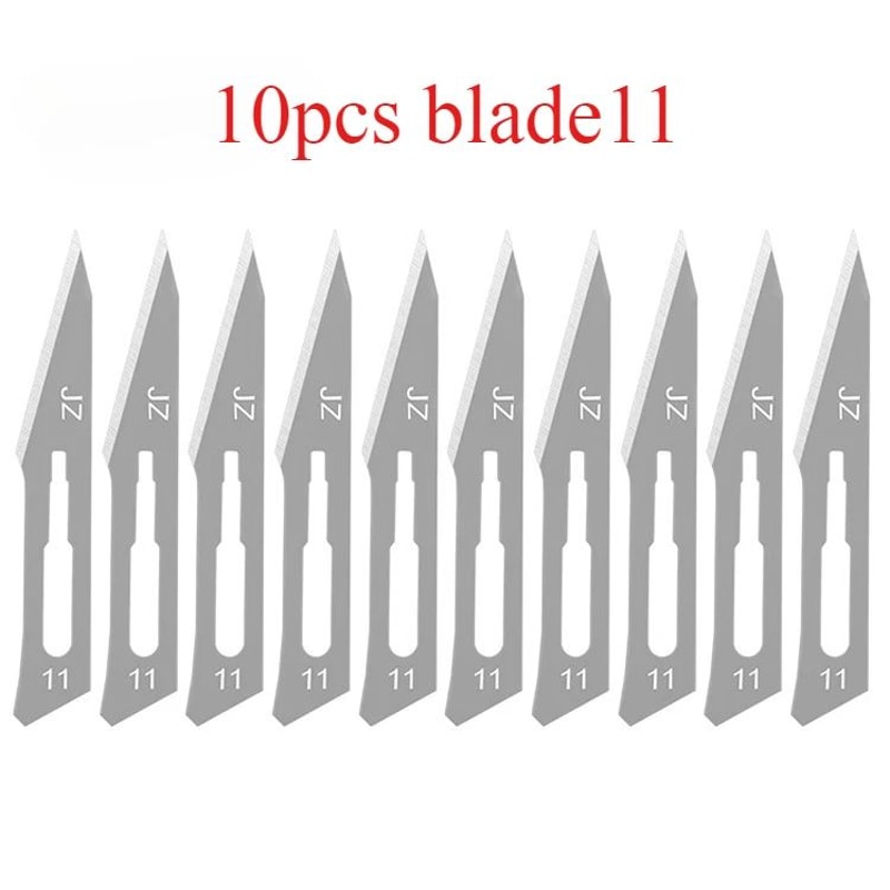 Carbon Steel Scalpel Blade Set With Handl Precision Craft Knife For PCB And Screen Repair 8
