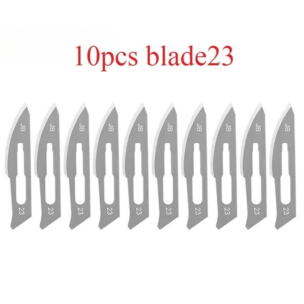 Carbon Steel Scalpel Blade Set With Handl Precision Craft Knife For PCB And Screen Repair 9