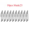 Carbon Steel Scalpel Blade Set With Handl Precision Craft Knife For PCB And Screen Repair 9