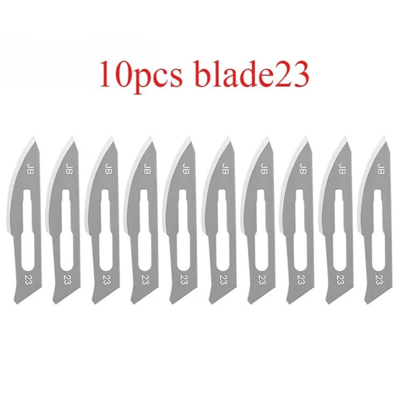 Carbon Steel Scalpel Blade Set With Handl Precision Craft Knife For PCB And Screen Repair 9