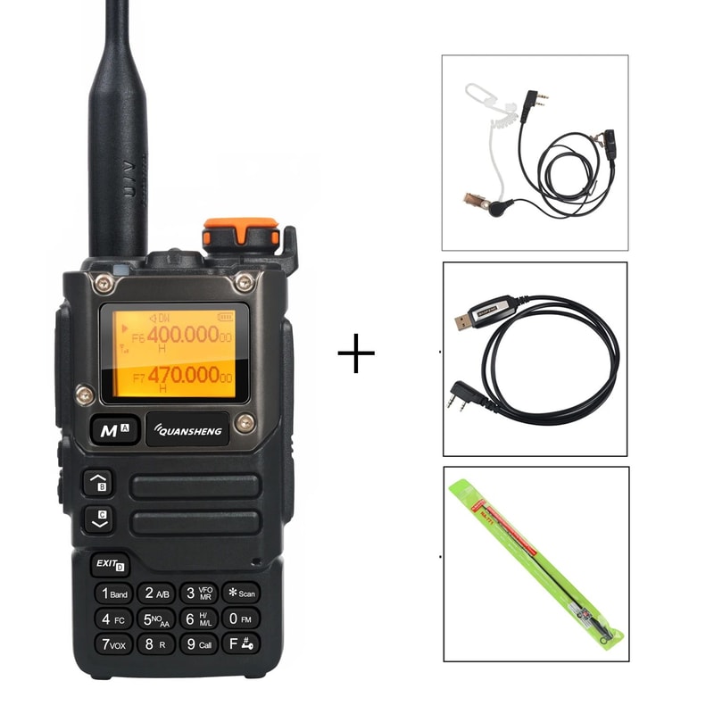 Quansheng UVK58 MultiBand TwoWay Radio With Air Band Receive DTMF Fast Frequency Scan 17