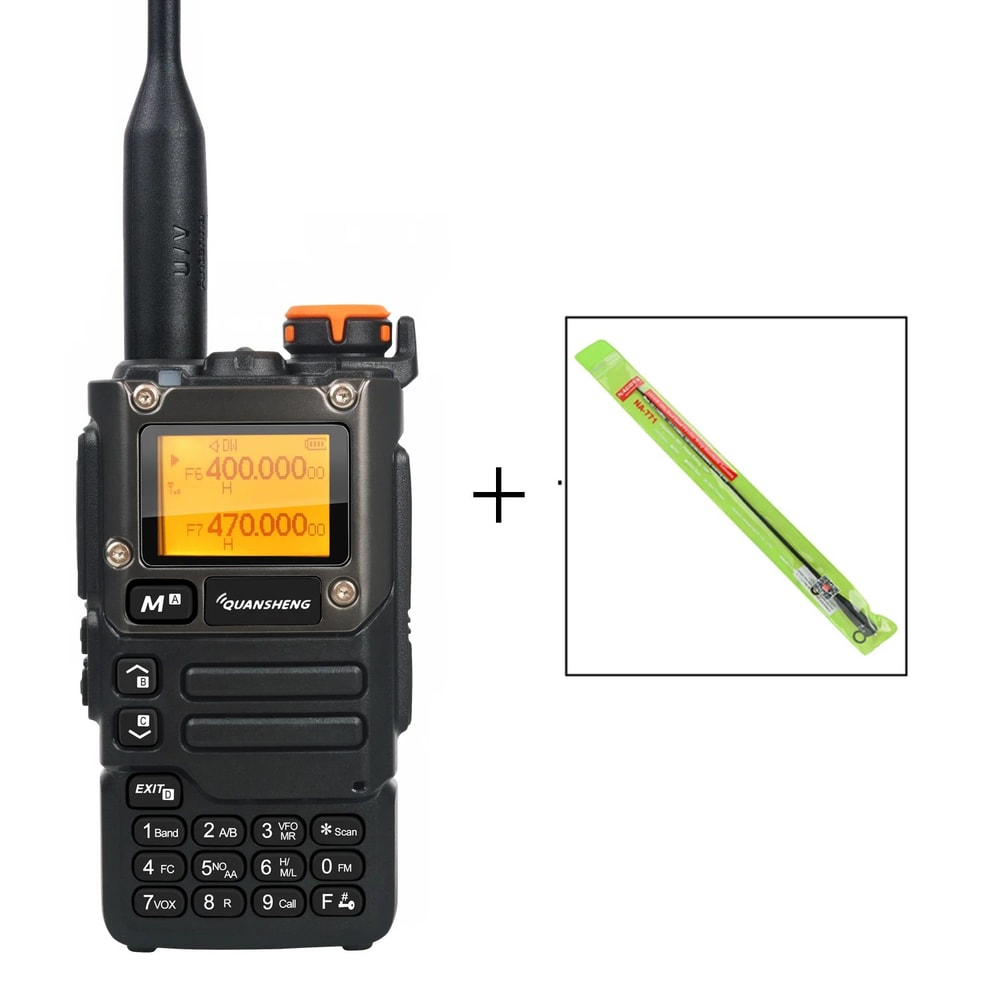 Quansheng UVK58 MultiBand TwoWay Radio With Air Band Receive DTMF Fast Frequency Scan 8