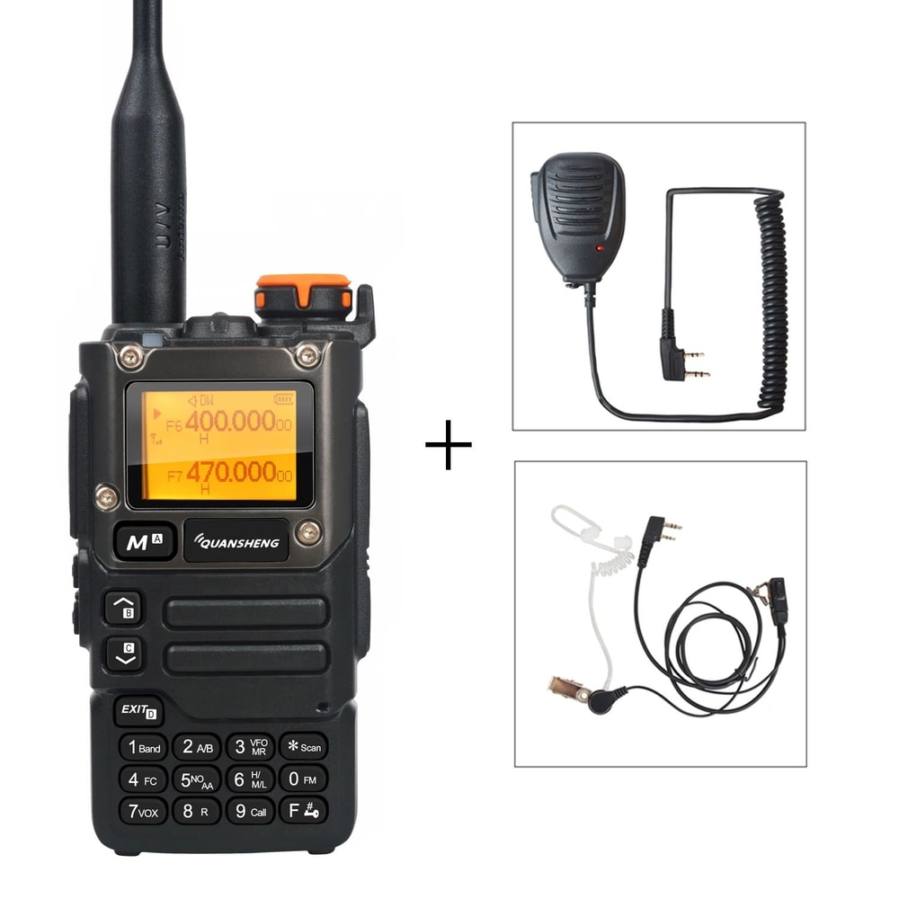 Quansheng UVK58 MultiBand TwoWay Radio With Air Band Receive DTMF Fast Frequency Scan 13