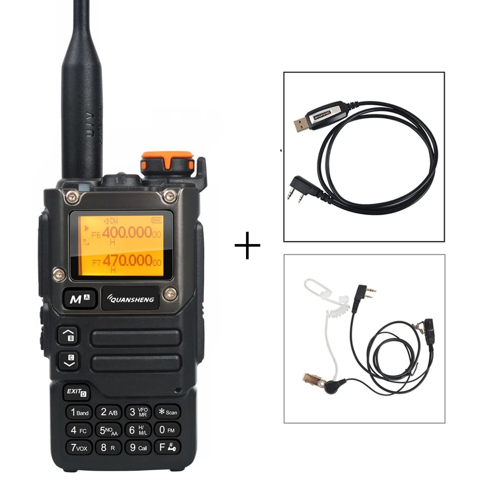 Quansheng UVK58 MultiBand TwoWay Radio With Air Band Receive DTMF Fast Frequency Scan 14