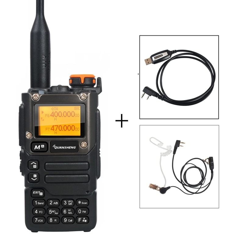 Quansheng UVK58 MultiBand TwoWay Radio With Air Band Receive DTMF Fast Frequency Scan 14