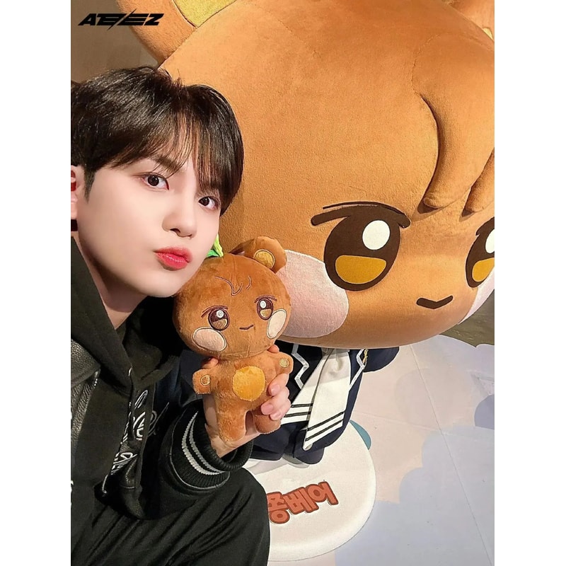 Aniteez Plush Doll ATEEZ Plush Keychain Kawaii Stuffed Animal Room Decor Collectible 16