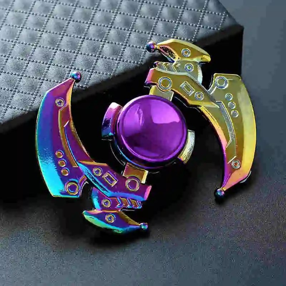 Rainbow Metal Fidget Spinner For Stress Relief HighSpeed Finger Spinner 10
