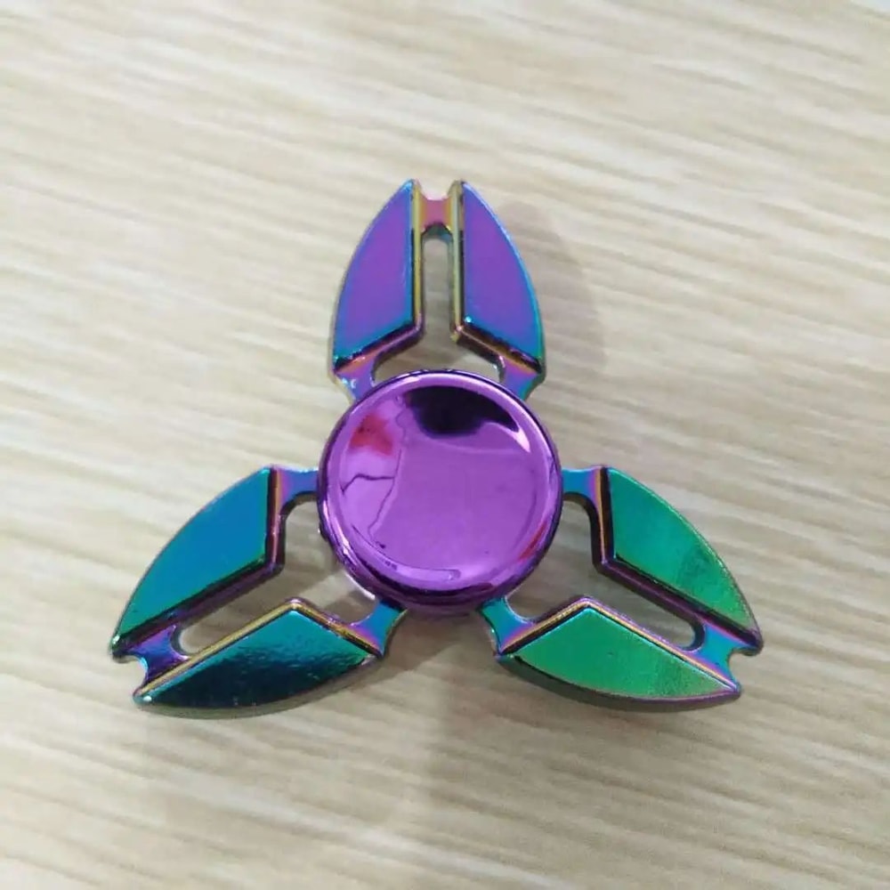 Rainbow Metal Fidget Spinner For Stress Relief HighSpeed Finger Spinner 8