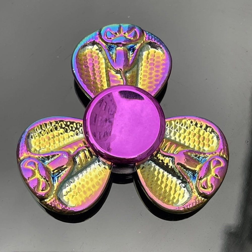 Rainbow Metal Fidget Spinner For Stress Relief HighSpeed Finger Spinner 21