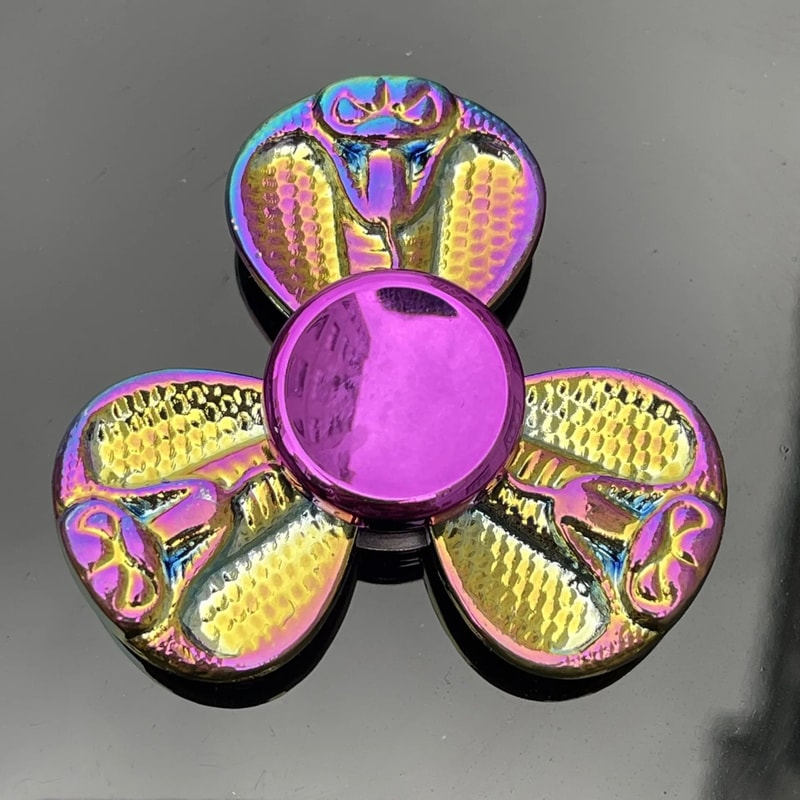 Rainbow Metal Fidget Spinner For Stress Relief HighSpeed Finger Spinner 21