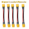 XT60 Parallel Battery Connector 3Way Y Splitter Cable With 14AWG Silicone Wire MaleFemale 4