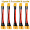 XT60 Parallel Battery Connector 3Way Y Splitter Cable With 14AWG Silicone Wire MaleFemale 8