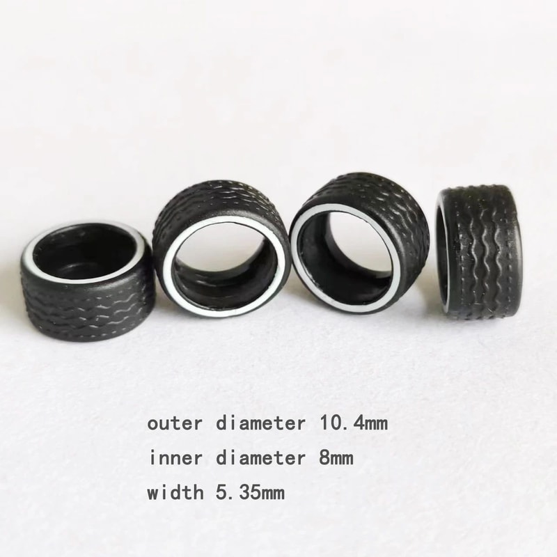 164 Model Car Wheels And Removable Rubber Tires Set For Hot Wheels And Matchbox Customs 112mm 10 Se 1