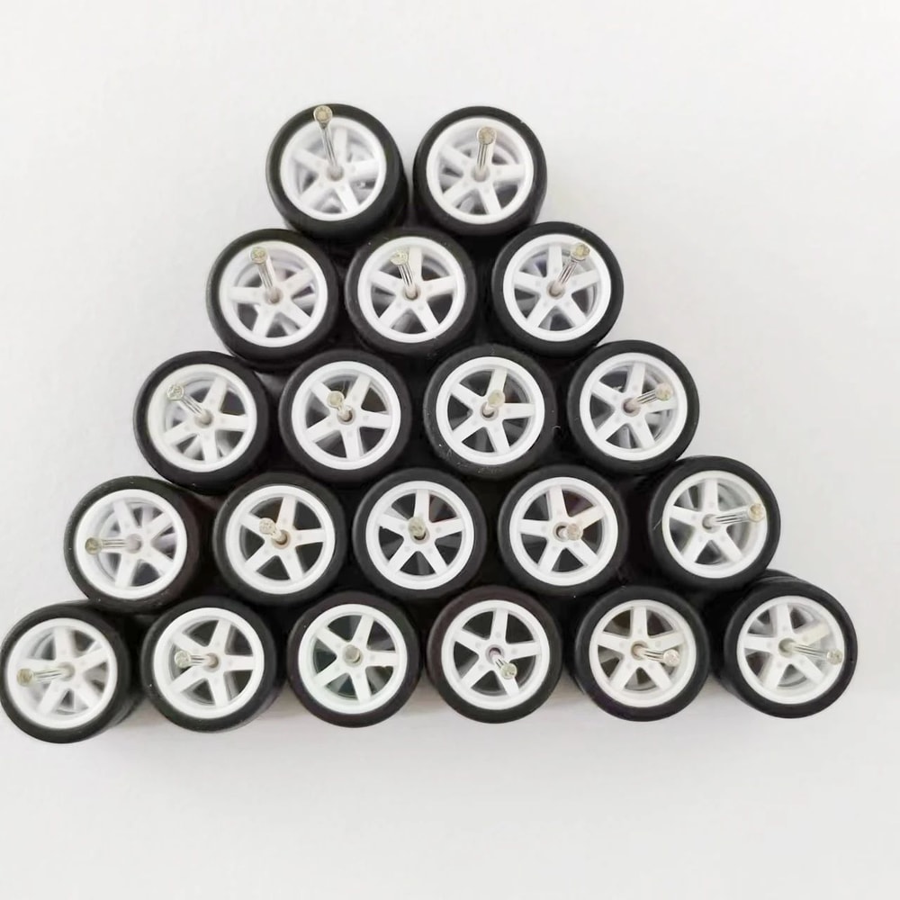 164 Model Car Wheels And Removable Rubber Tires Set For Hot Wheels And Matchbox Customs 112mm 10 Se 4