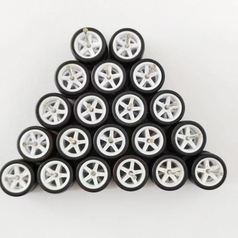 164 Model Car Wheels And Removable Rubber Tires Set For Hot Wheels And Matchbox Customs 112mm 10 Se 4