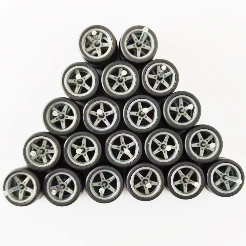 164 Model Car Wheels And Removable Rubber Tires Set For Hot Wheels And Matchbox Customs 112mm 10 Se 6