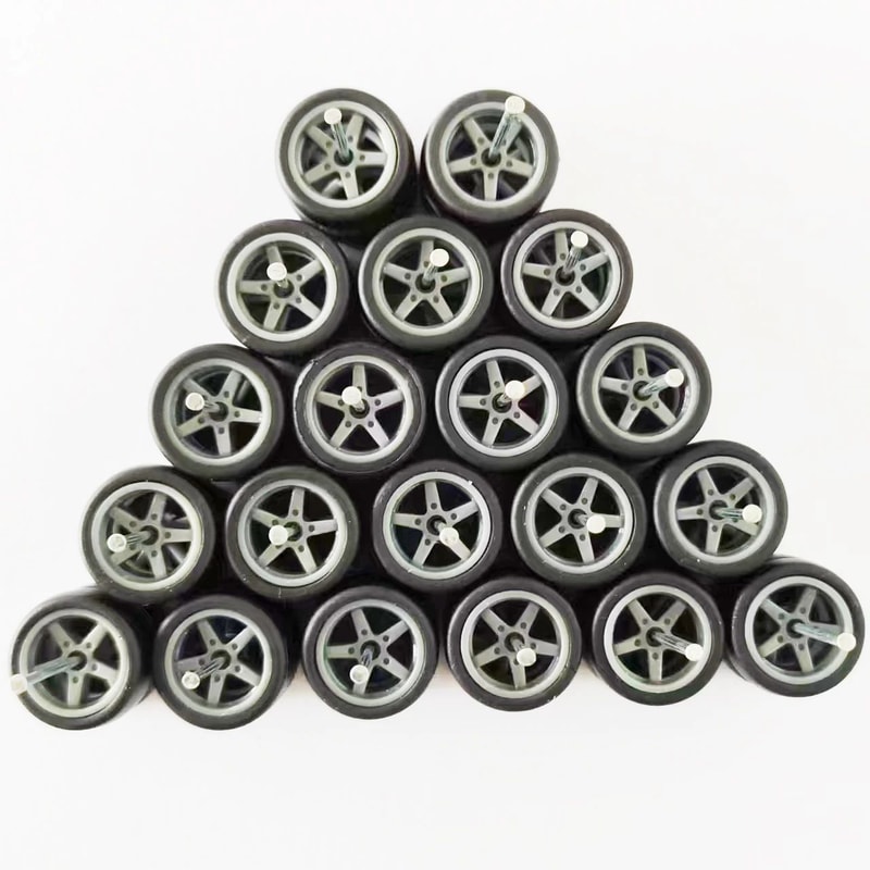 164 Model Car Wheels And Removable Rubber Tires Set For Hot Wheels And Matchbox Customs 112mm 10 Se 6