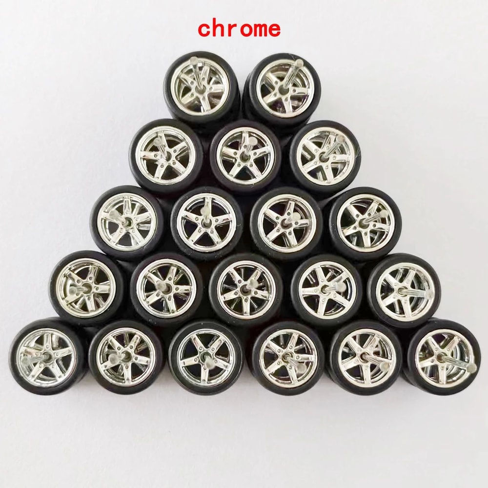 164 Model Car Wheels And Removable Rubber Tires Set For Hot Wheels And Matchbox Customs 112mm 10 Se 9