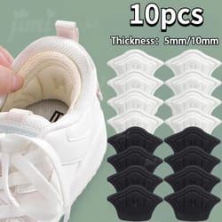 adjustable heel pads for shoes, cushioned shoe heel grips 5-pair set