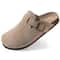 Litfun Womens Suede Clog Mules With Cork Footbed Arch Support 0