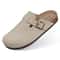 Comwarm Suede Clogs With Cork Footbed ArchSupport Mules For Indoor Outdoor Comfort 13