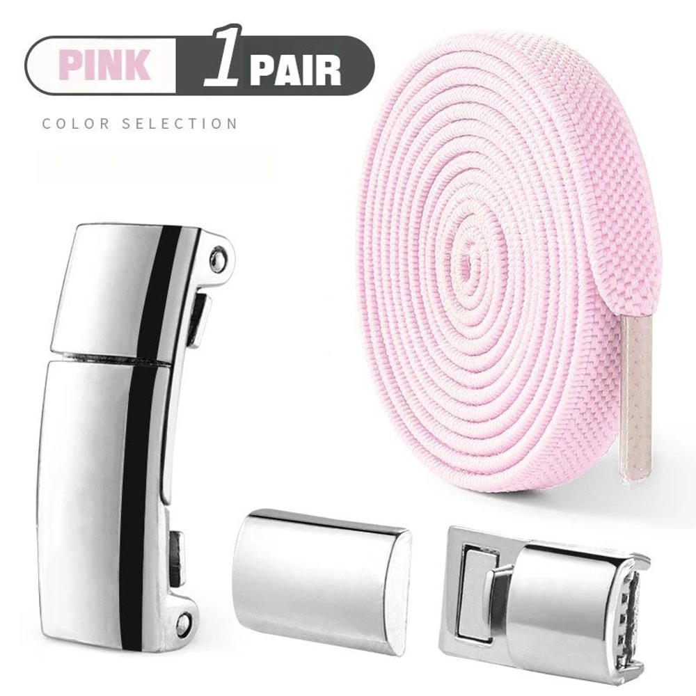 Magnetic Lock NoTie Shoelaces Flat Elastic Shoelaces For Sneakers Boots 1 Pair 10